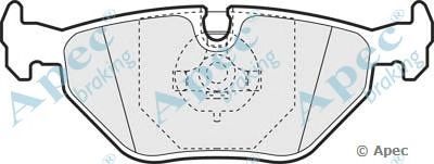 APEC BRAKING pad590 -  Комплект тормозных колодок, дисковый тормоз